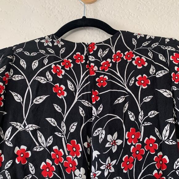 TU2025. Jill Stuart Floral Printed Long Sleeve Mini Dress - Picture 6 of 6